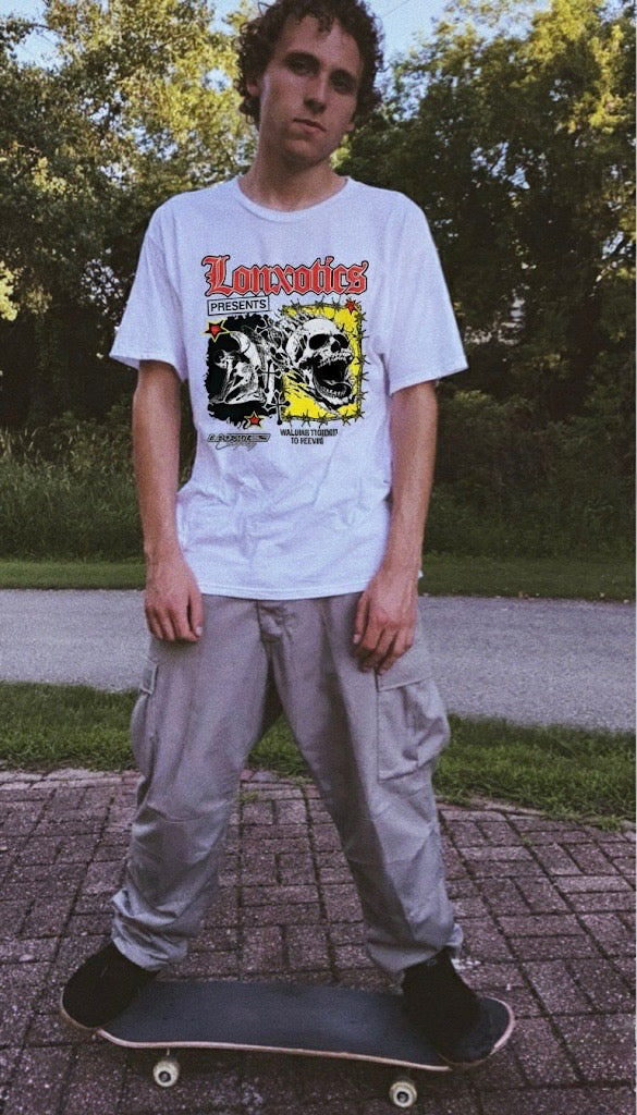 LONXOTICS SHIRT “WALKING THROUGH HELL TO GET TO HEAVEN”✝️🏆🥷🏻